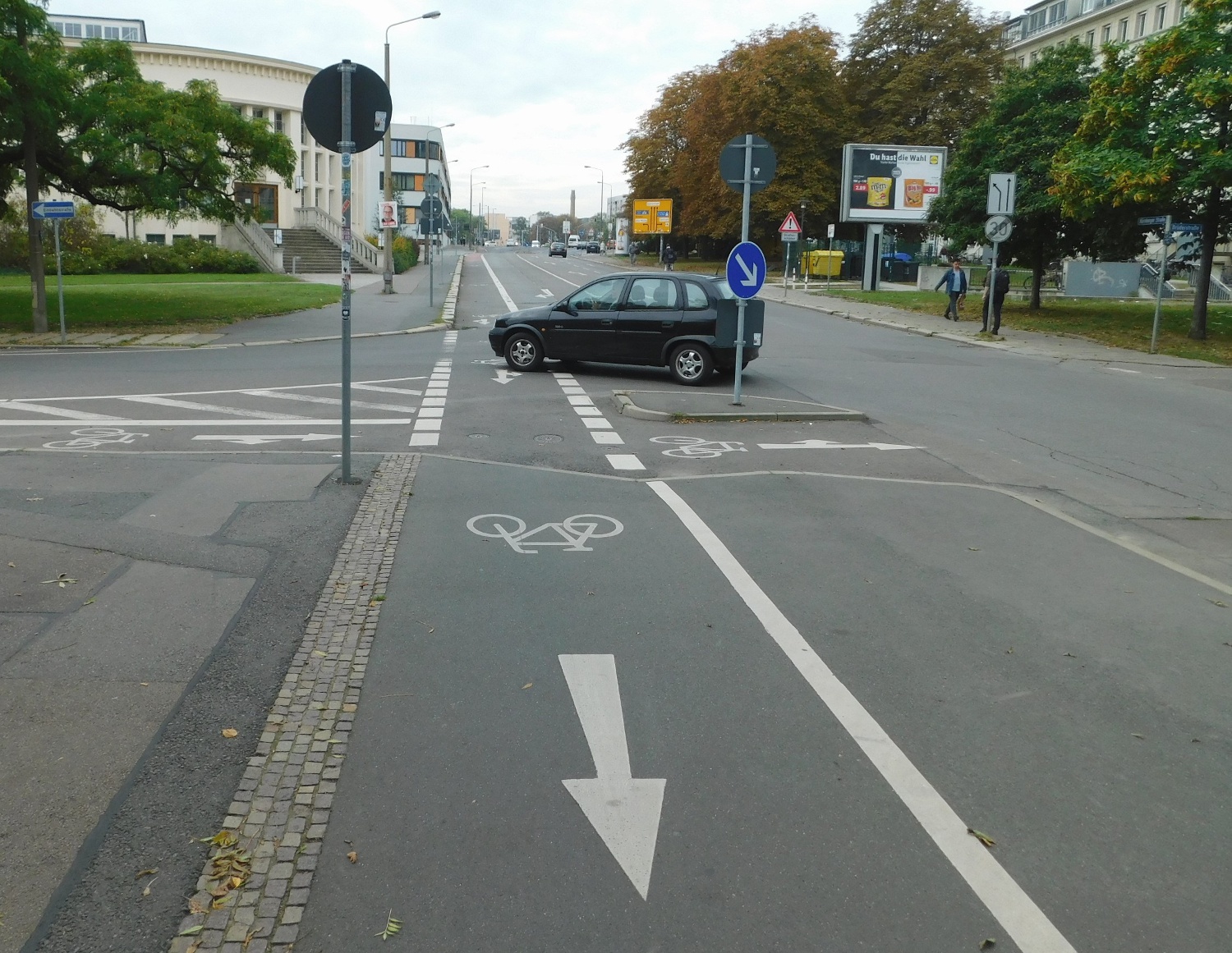 Radweg entgegen der Fahrtrichtung genutzt – 1/3 Mitverschulden