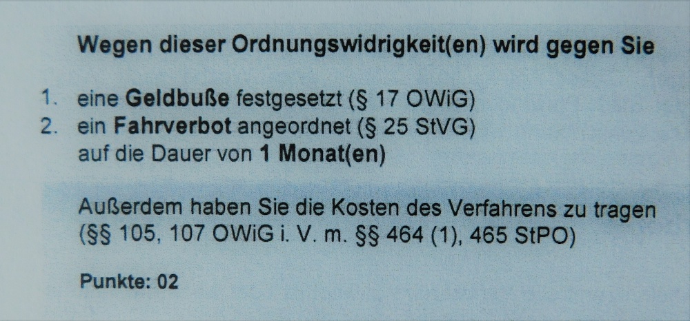 Keine Parallelvollstreckung von Fahrverboten mehr